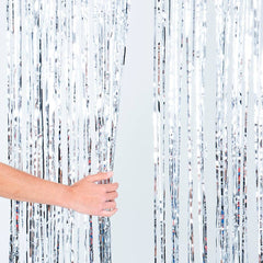 SILVER FOIL FRINGE CURTAIN 36"X96" LLB kids toys