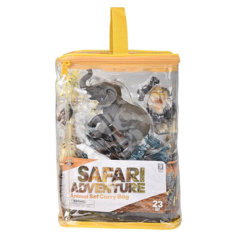 23 PC ANIMAL SET WITH CARRY BAG LLB kids toys