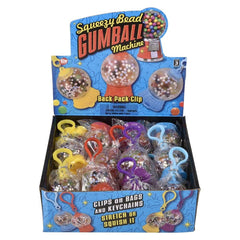 Squeezy Bead Gumball Machine Clip On 2" - LLB Toys