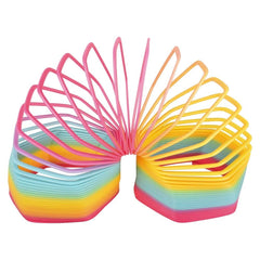 6" MEGA HEXAGON RAINBOW COIL SPRING LLB kids toys