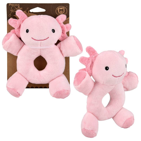 5.5" Axolotl Plush Baby Rattle - LLB Toys