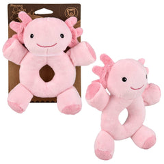 5.5" Axolotl Plush Baby Rattle - LLB Toys