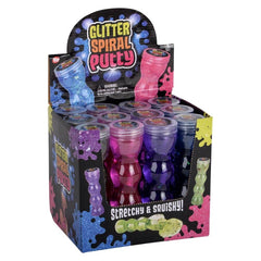 6.25" Spiral Bottle Glitter Putty LLB Slime & Putty