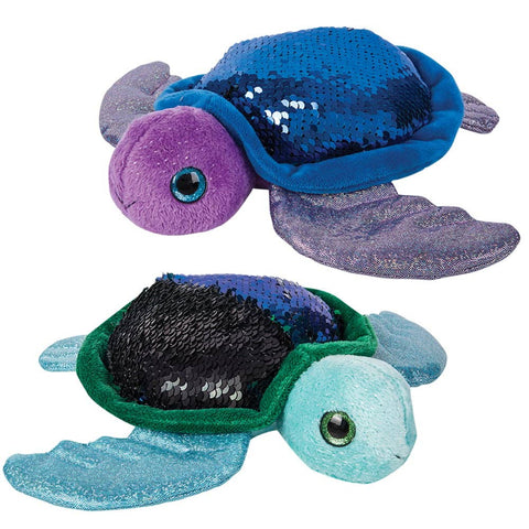 10" SEQUINIMALS TURTLE LLB Plush Toys