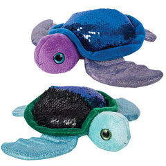 10" SEQUINIMALS TURTLE LLB Plush Toys