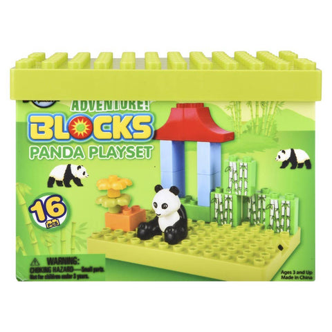 BLOCK SCENE PANDA 16PCS LLB kids toys