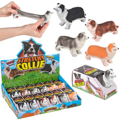 Stretchy Collie 5.25" 12ct - LLB Toys