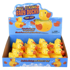 6" PULL-STRING DUCKY BATH TOY LLB kids toys