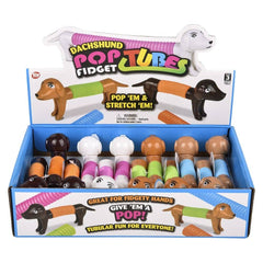 5.5" DACHSHUND FIDGET POP TUBE LLB Fidget Toys
