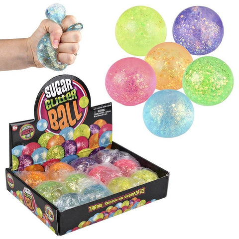 2.4" Squeezy Glitter Sugar Ball LLB Squishy Toys