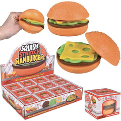 3" Squish And Stretch Hamburger
