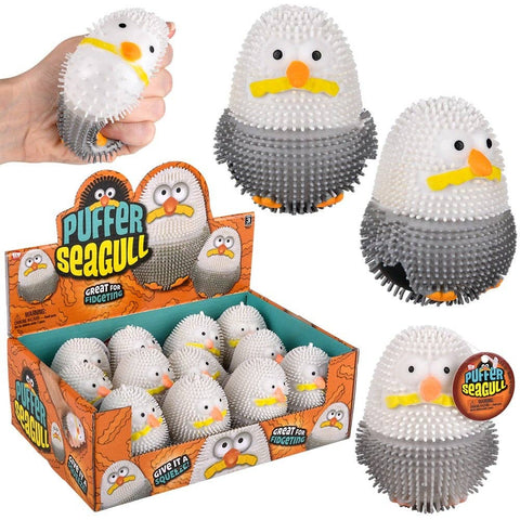 3.5" Puffer Seagull Plush - LLB Toys
