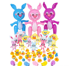 50 PC MEGA EASTER NOVELTY ASSORTMENT LLB Plush Toys