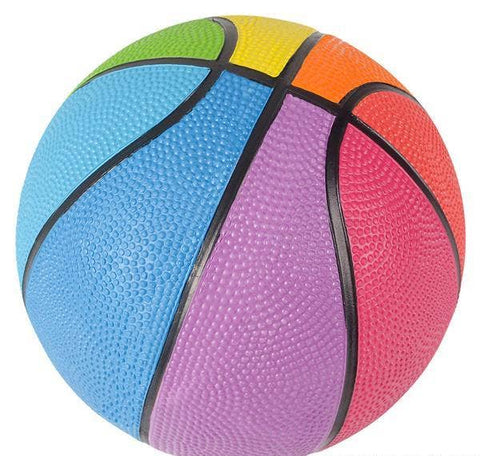 7" MULTI-COLOR MINI BASKETBALL LLB kids toys