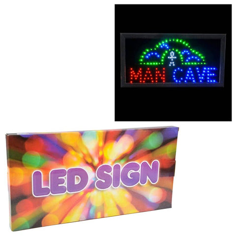 LIGHT-UP "MAN CAVE" SIGN 10"X9" LLB Light-up Toys