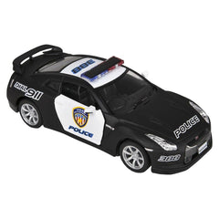 5" Diecast  2009 Nissan Gt-R R35 Police - LLB Toys