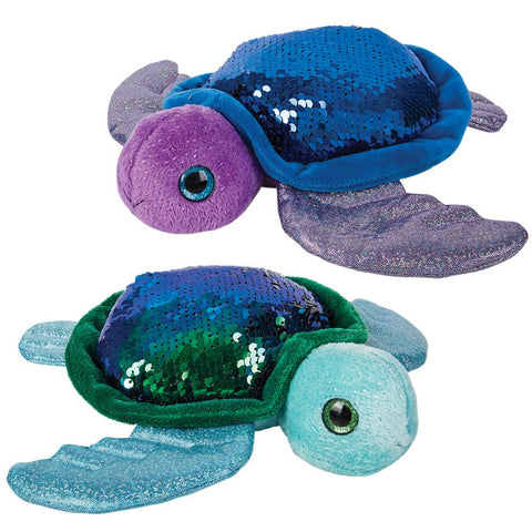 10" SEQUINIMALS TURTLE LLB Plush Toys
