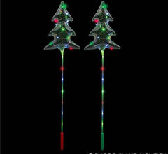 18" LIGHT-UP CHRISTMAS TREE BALLOON WAND 48/  Light-up Toys