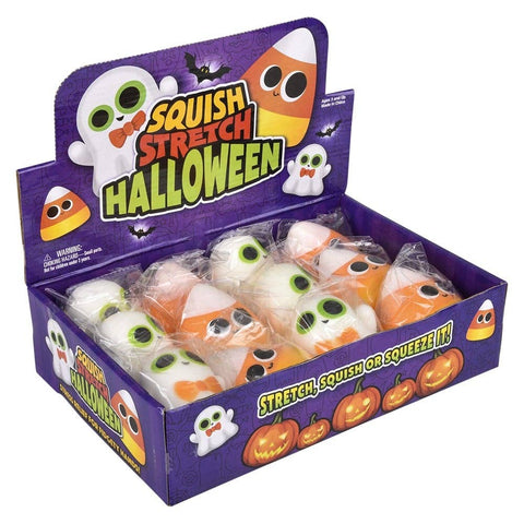 3.5" Halloween Squish Stretch 12ct LLB Squishy Toys