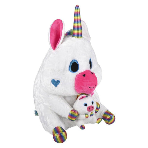 23" BELLY BUDDY UNICORN AND BABY  LLB Plush Toys