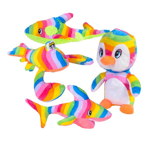 9" RAINBOW SEA ASSORTMENT LLB Plush Toys