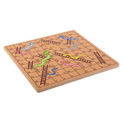 10" WOODEN SNAKES AND LADDERS LLB kids toys