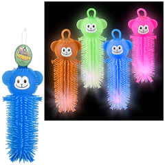 8" Monkey Puffer Light-Up Wiggler 12ct 8/18 - LLB Toys