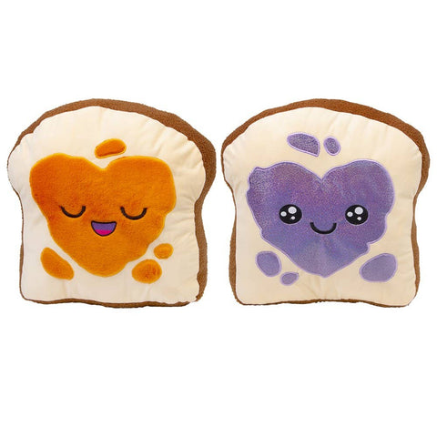 16" Peanut Butter And Jelly Pillow - LLB Toys