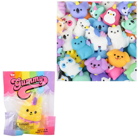 1.5" GUMMY MYSTICAL ANIMAL ASSORTMENT LLB kids toys
