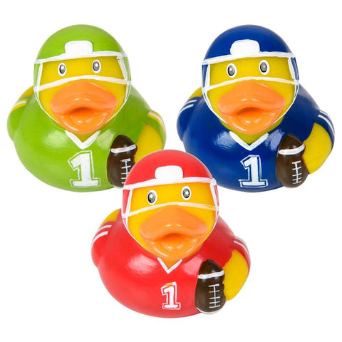 2" FOOTBALL RUBBER DUCKIES LLB Bath Toys