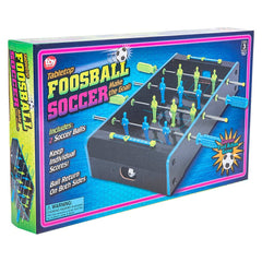 NEON WOODEN TABLETOP FOOSBALL GAME 20"x12.25" LLB kids toys