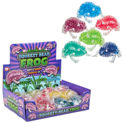 3.5" SQUEEZY BEAD FROG LLB Squishy Toys