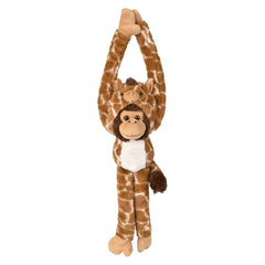 27.5" Dressed Giraffe Hanging Monkey - LLB Toys