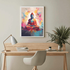 Meditating Buddha Canvas Wall Art print