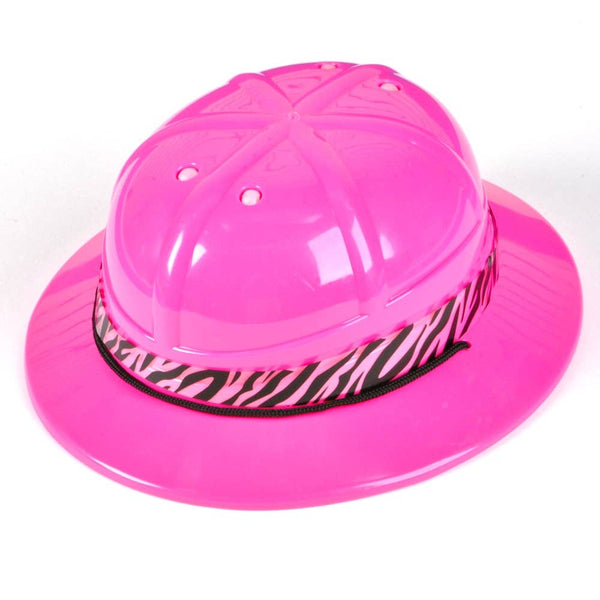 PLASTIC PINK SAFARI HAT - LLB Toys