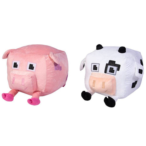 16" X 11" PIXEL COW AND PIG PLUSH LLB Plush Toys