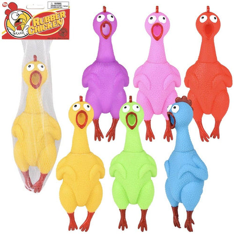 Big Rubber Chicken Collectible 9.5" Toy - LLB Toys