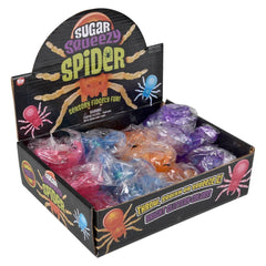 4.75" Squeezy Sugar Spider 12ct - LLB Toys