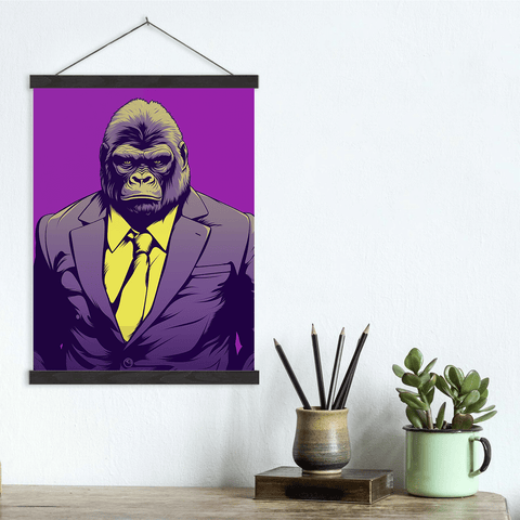 Gorilla Suit Canvas Wall Art print