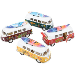 5" DIE-CAST VW BUS WITH SURFBOARD LLB Car Toys