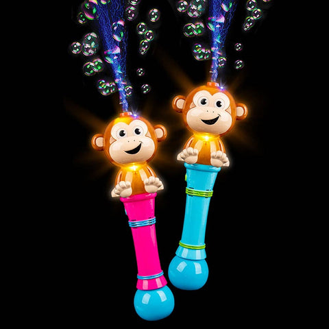 12" Monkey Light-Up Bubble Blower - LLB Toys