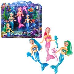 3pc 6" MERMAID SET LLB kids toys