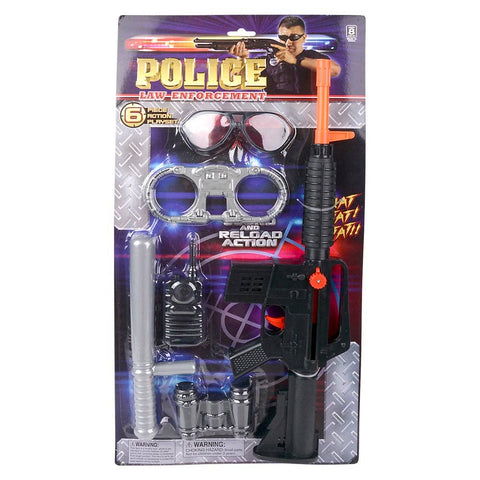POLICE PLAY SET 6 PC LLB kids toys