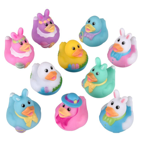 2" Easter Rubber Ducky Assortment 50ct - LLB Toys