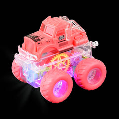 3.5" FRICTION GEAR LIGHT-UP BIG WHEEL TRUCK  - LLB Toys