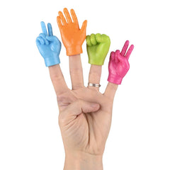 2.5" Neon Hand Finger Puppets - LLB Toys