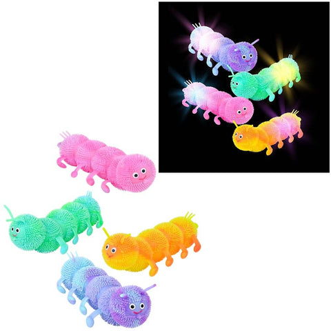 7.75" Light-Up Caterpillar Puffer - LLB Toys