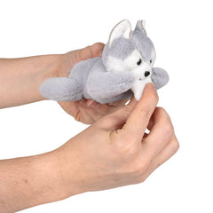 3.5" Mighty Quakes Wolf Backpack Clip - LLB Toys