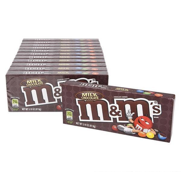 M&M MILK CHOCOLATE THEATER BOX CANDY LLB candy