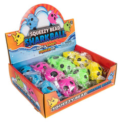 3.5" SQUEEZY BEAD SHARK BALL LLB kids toys